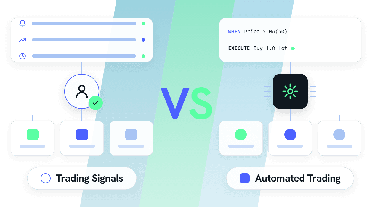 sinais de Trading vs. Trading automatizado
