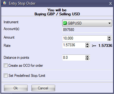 Entry orders